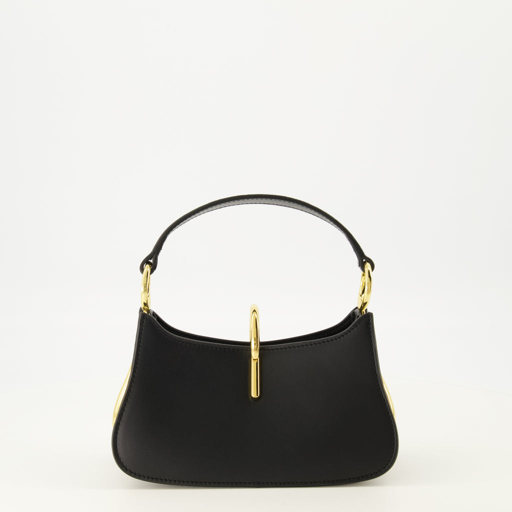 Sacs à main et épaule Mini borsa in pelle nera Rabanne Noir Femme