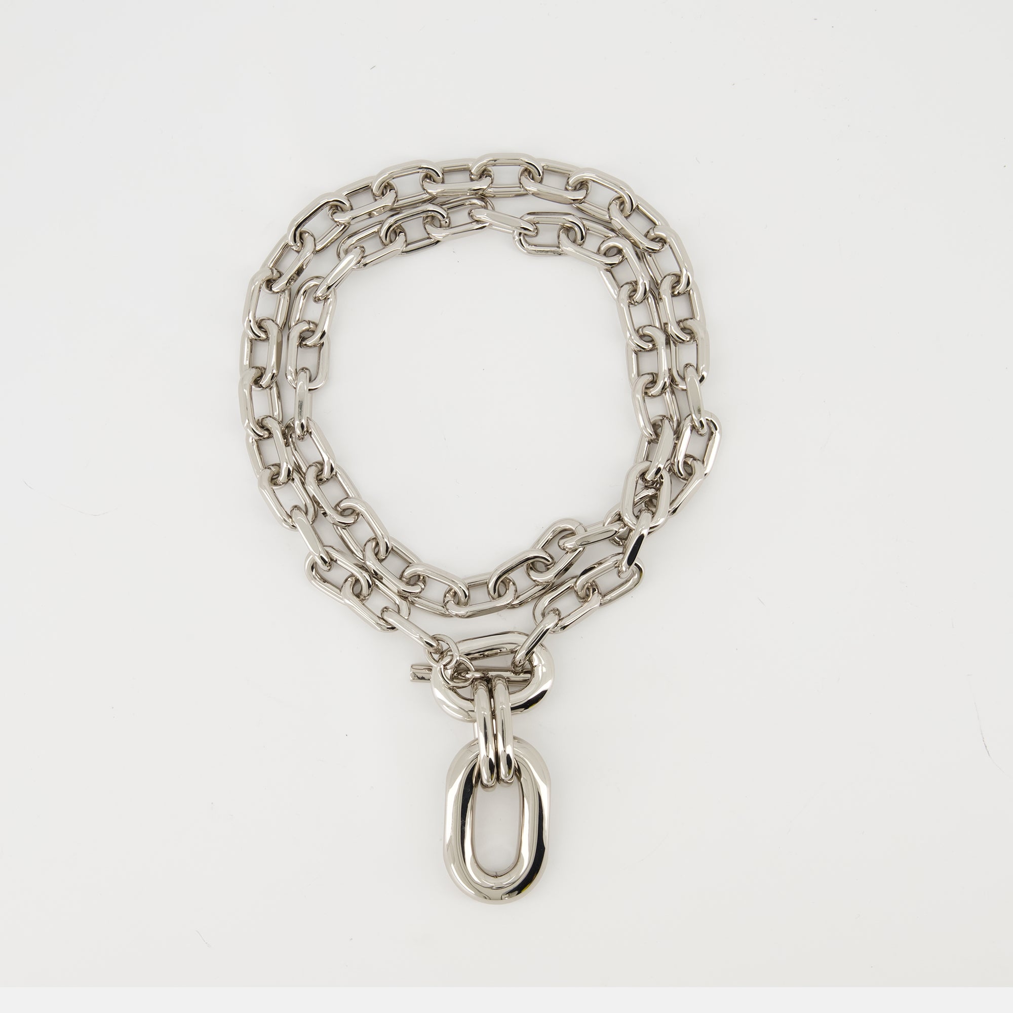 Jewelry Link Necklace Rabanne Silver Femme
