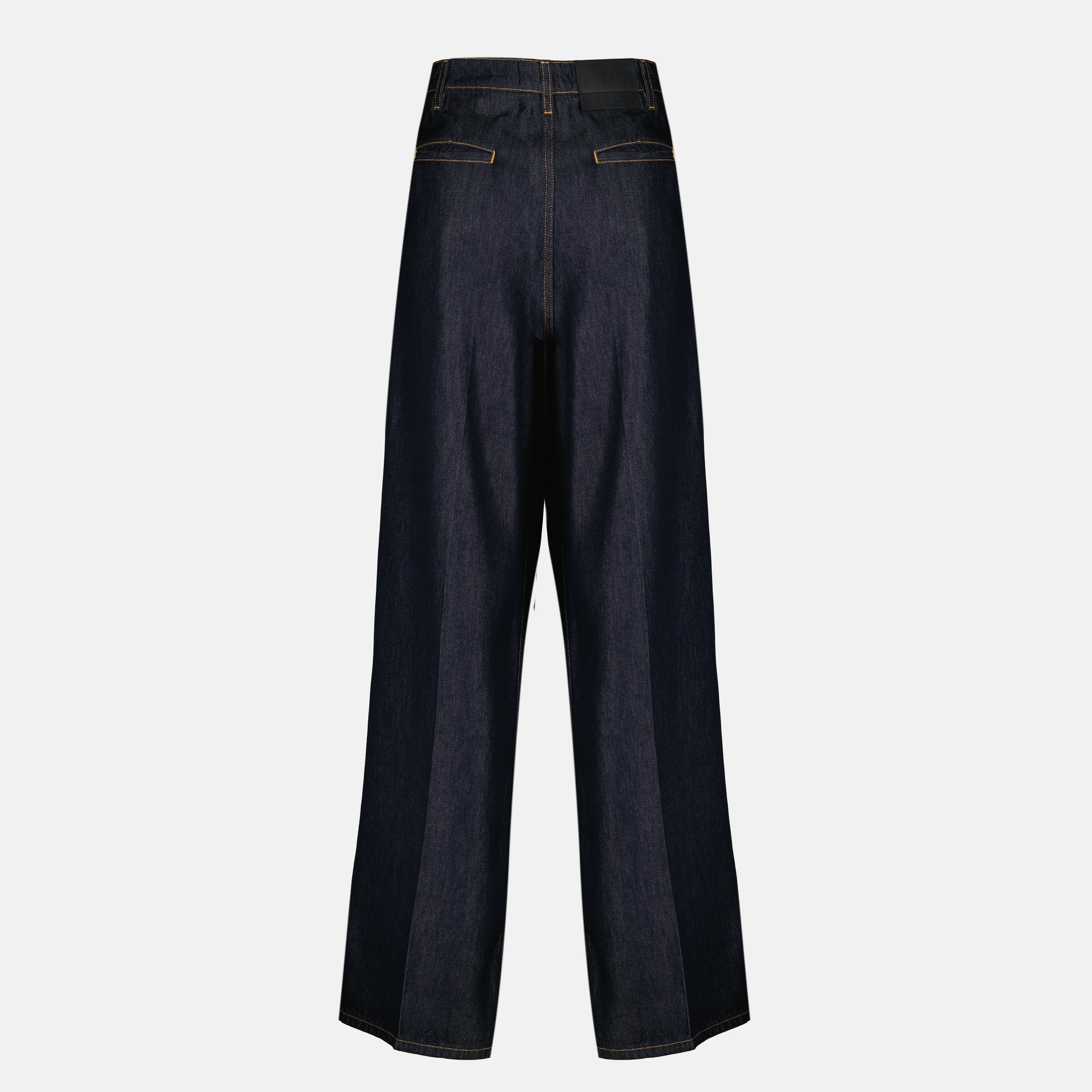 Pantalons Calças de Denim Satinado Azul Largo Iro Bleu foncé Femme