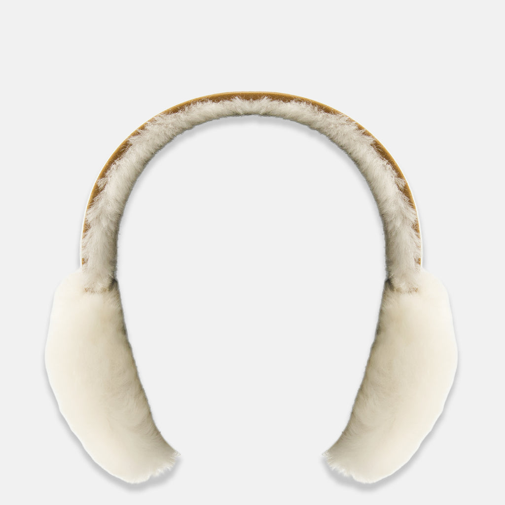 Chapeaux, casquettes et bonnets Bestickte Braune Ohrenschützer Ugg Beige Femme