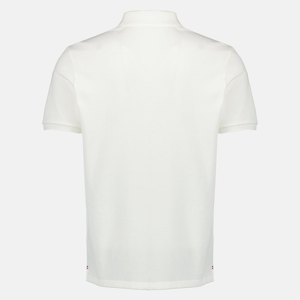 Polos Polo de Piqué de Algodón Blanco Moncler Blanc Homme