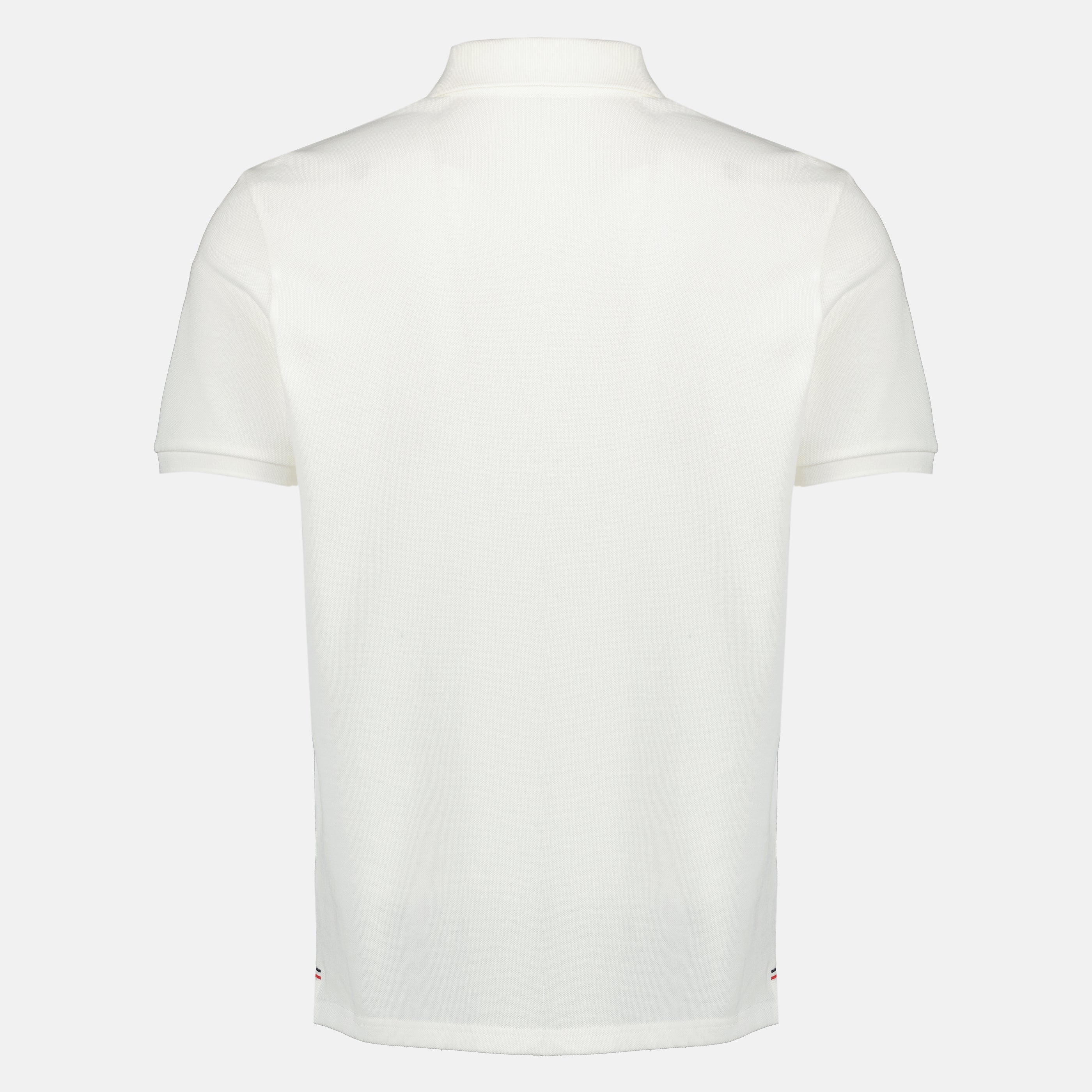 Polos Polo en piqué de coton blanc Moncler Blanc Homme