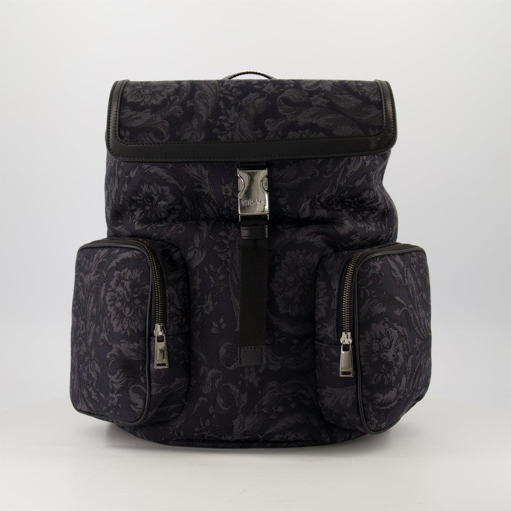 Backpacks Barocco Backpack Versace Black Homme
