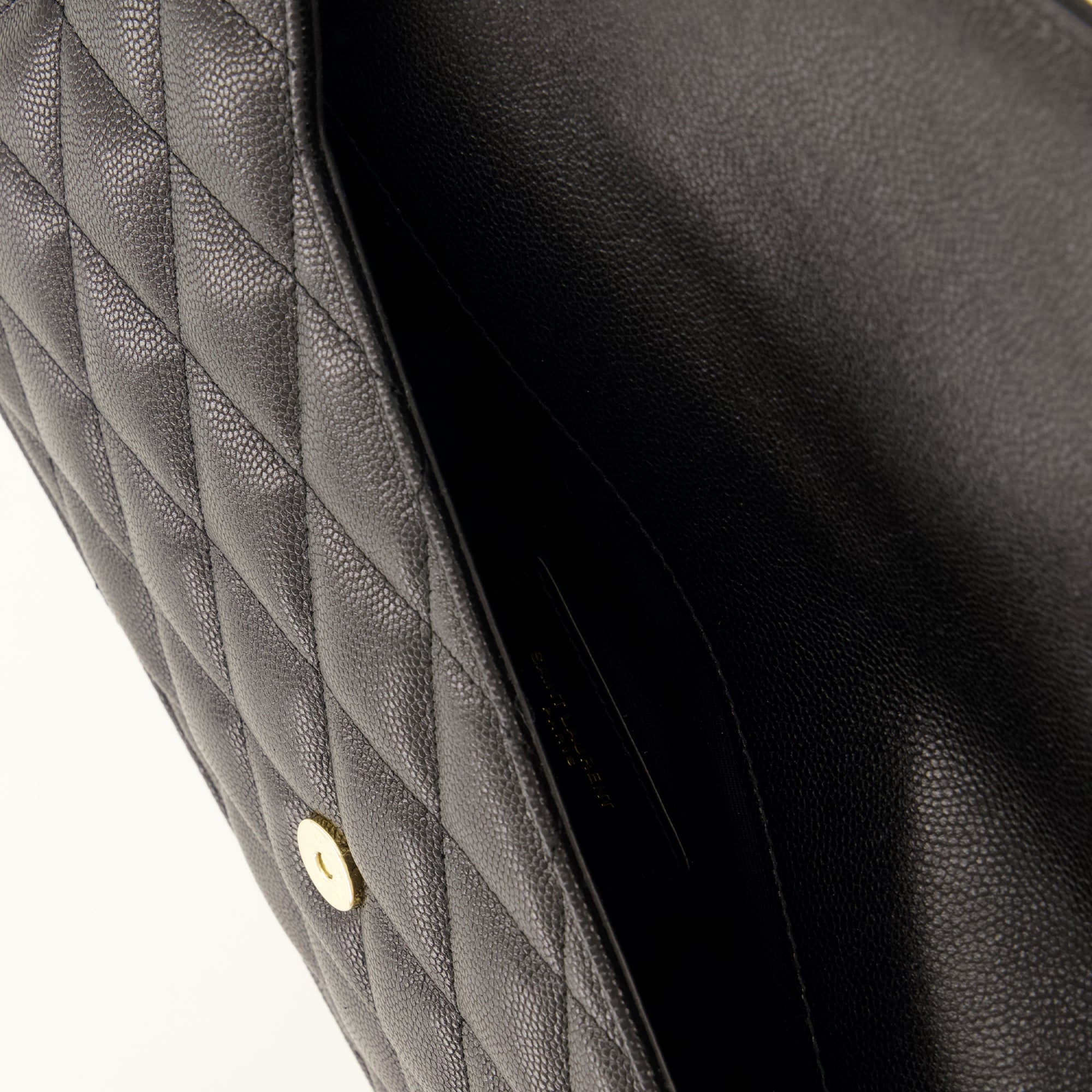 Pochettes Schwarze Paris Pouch Saint Laurent Noir Femme
