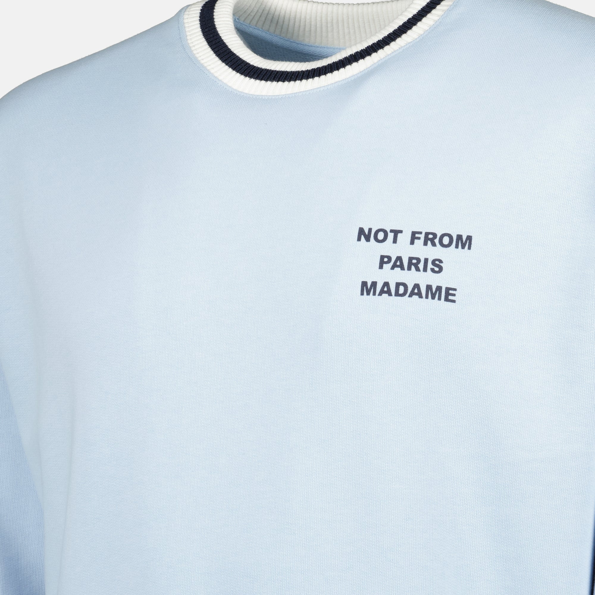 Sweatshirts Sweatshirt Desportivo Slogan Azul Claro Drole De Monsieur Bleu Homme