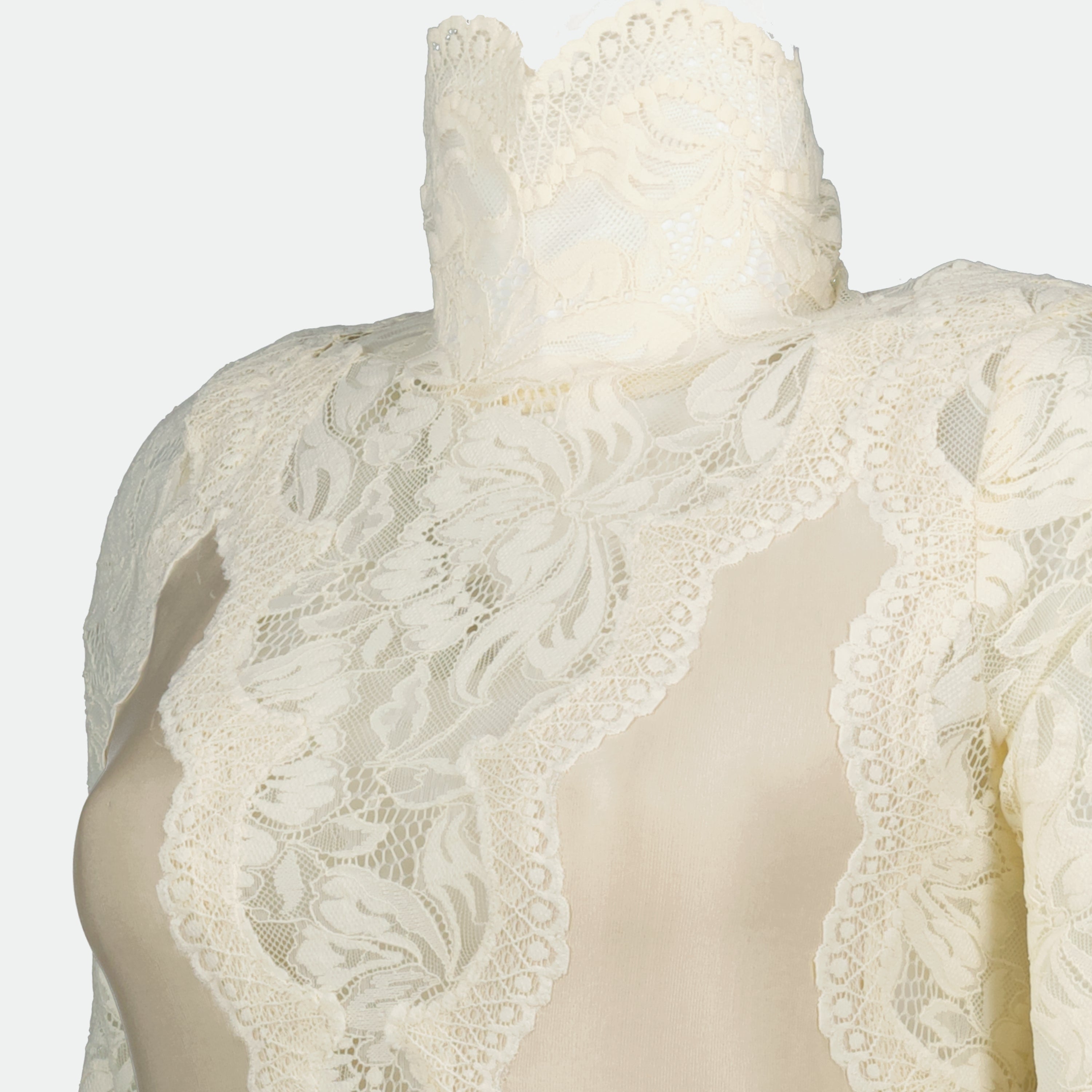 Dresses Robe longue en dentelle Rabanne White Femme