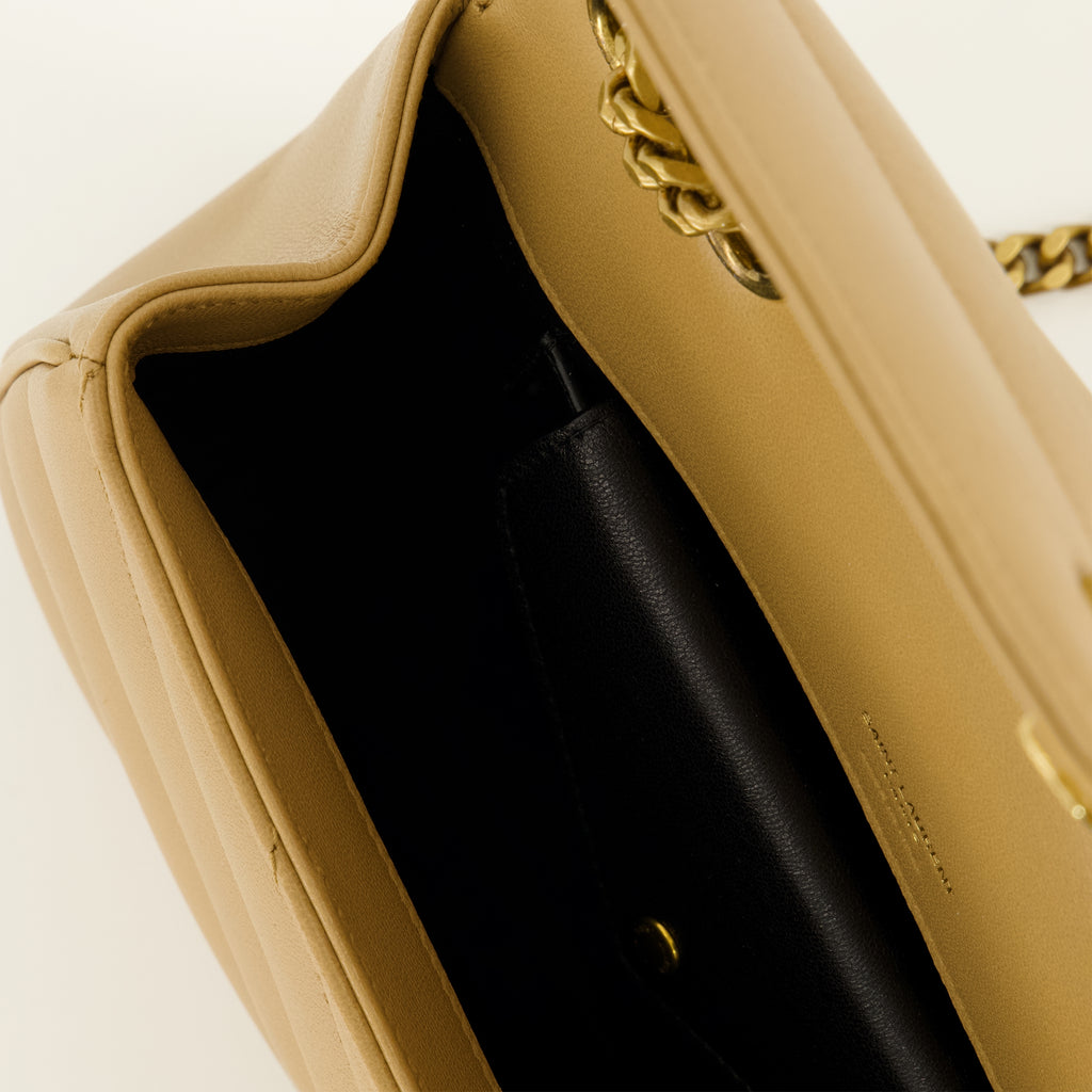 Sacs à main et épaule Loulou Small Beige Bag Saint Laurent Beige Femme