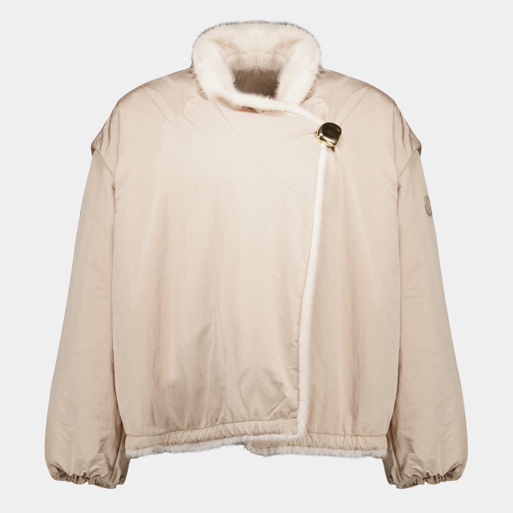 Vestes Doudoune réversible 2 en 1 Chardonneret en teddy Moncler Beige Femme
