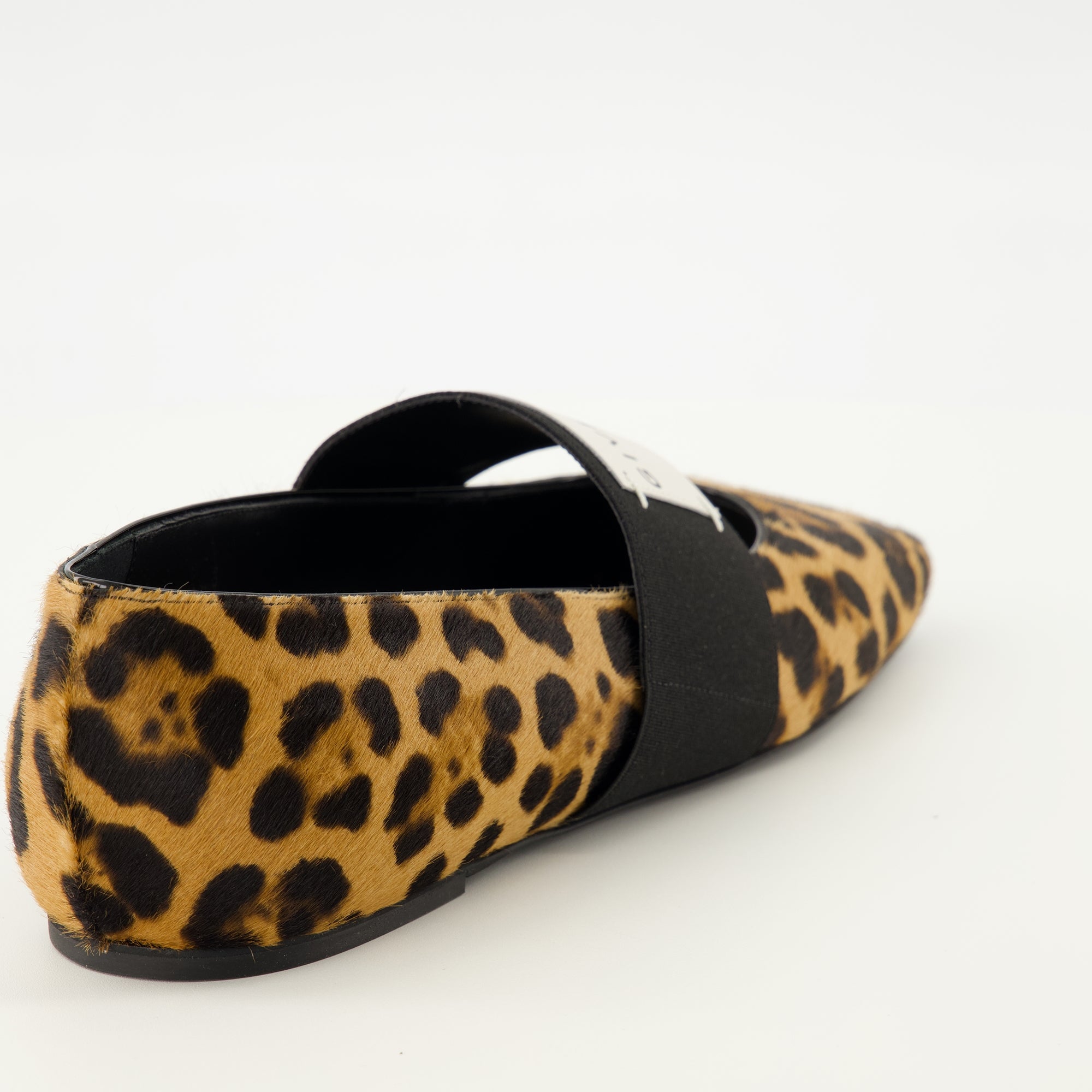 Chaussures plates Ballerines Sliced Square motif léopard Givenchy Marron Femme