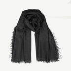 Scarves and gloves Écharpe GG en soie Gucci Black Femme