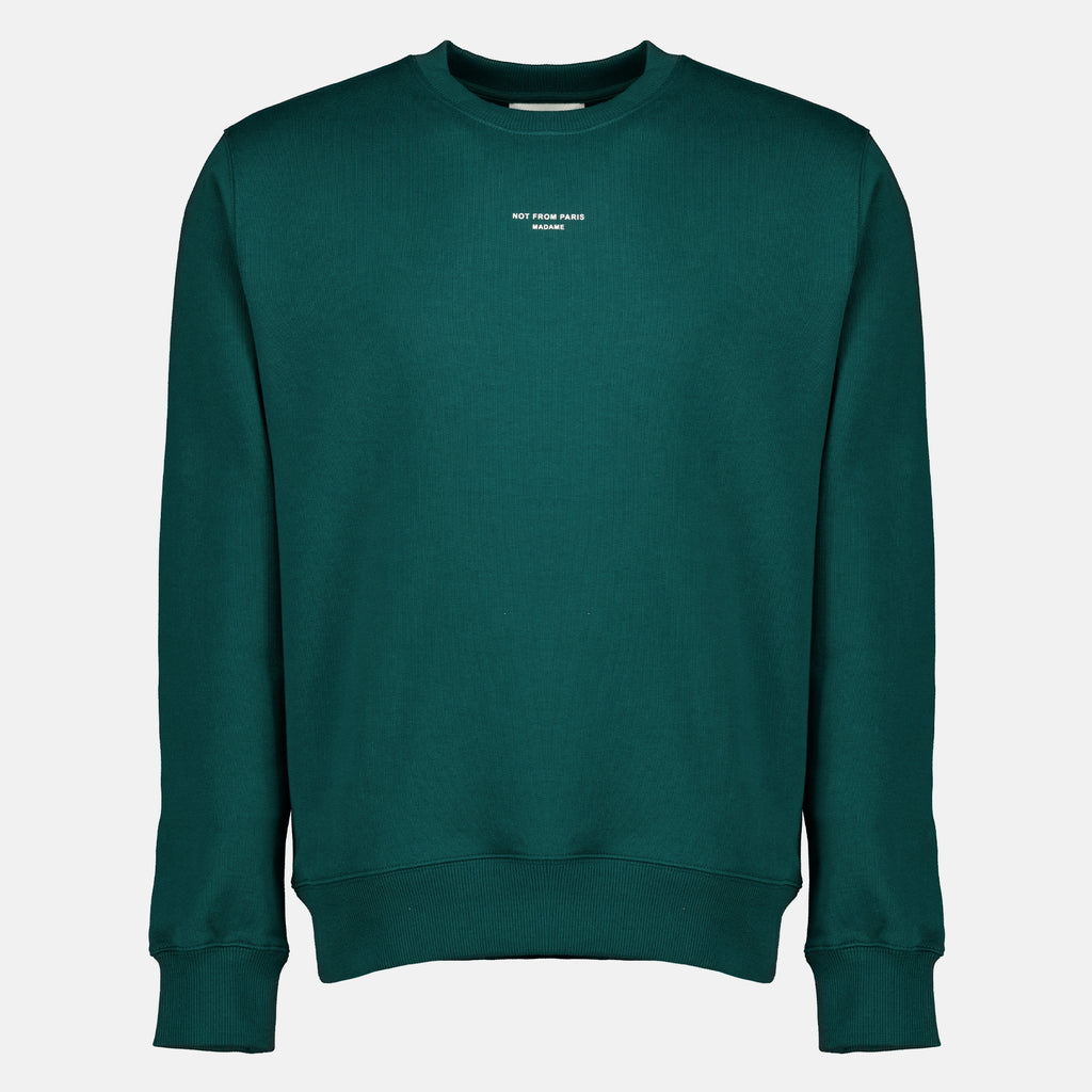 Sweatshirts Sweatshirt Slogan Classique Verde Drole De Monsieur Vert Homme