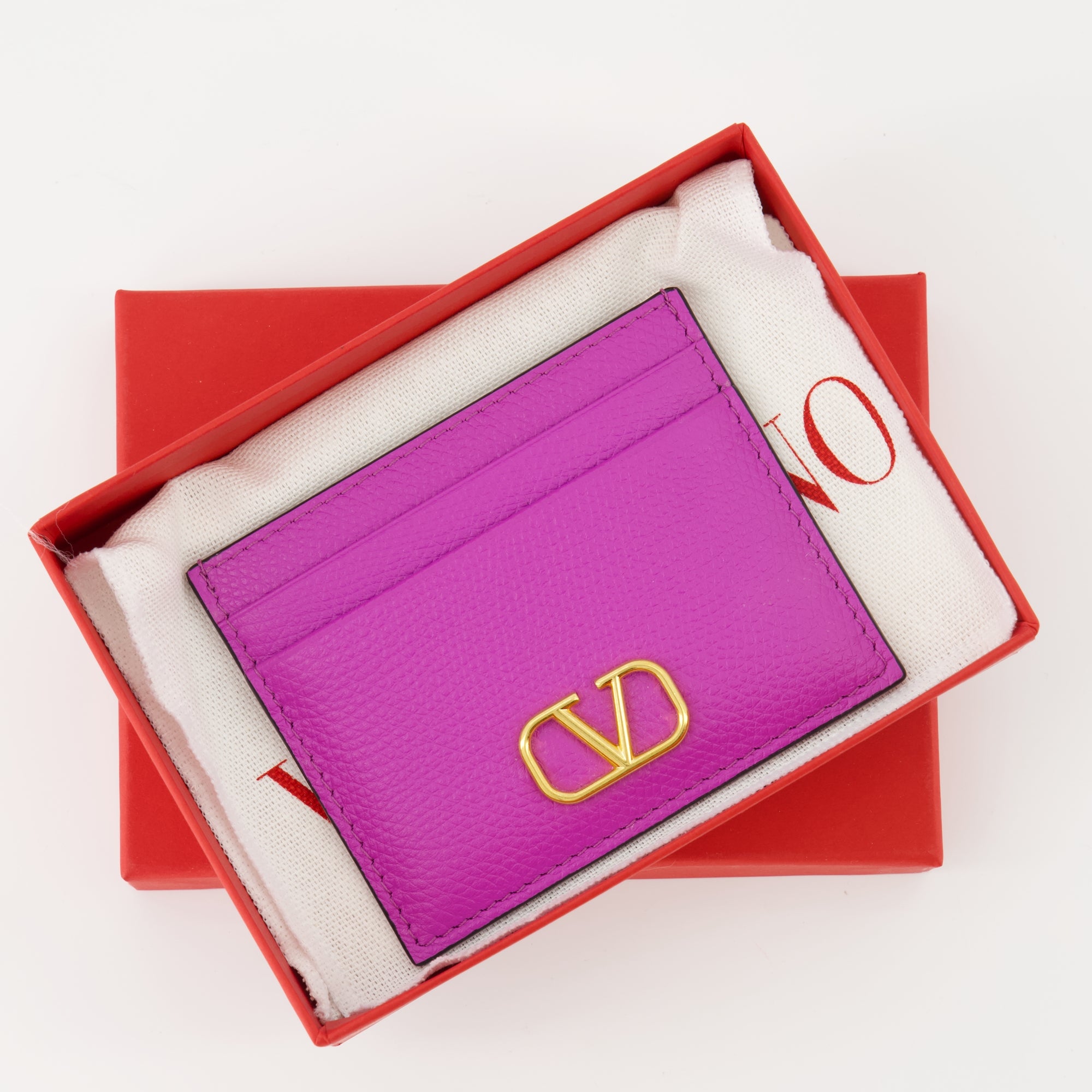 Petite maroquinerie Porte-cartes VLogo Valentino Garavani Violet Femme