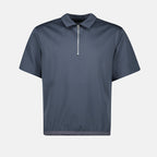 Polos Polo à zip Sacai Bleu foncé Homme