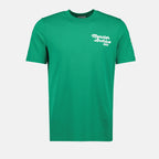 T-shirts T-shirt à logo brodé Moncler Vert Homme