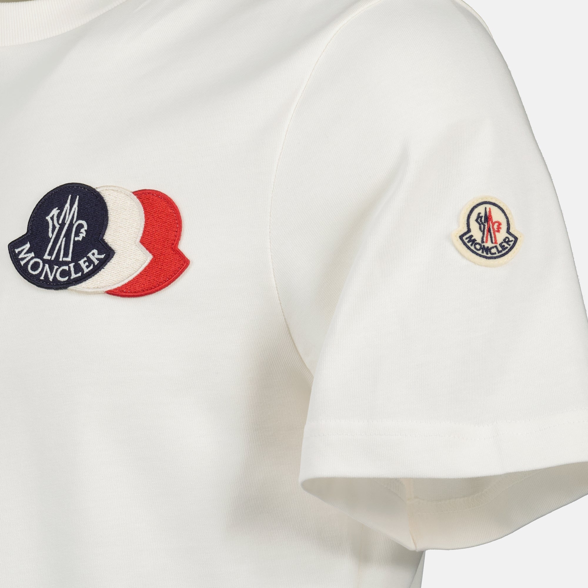 Image of the item Moncler Men's Tricolor Logo T-shirt - Autumn-Winter 2025 - Detailed View_3