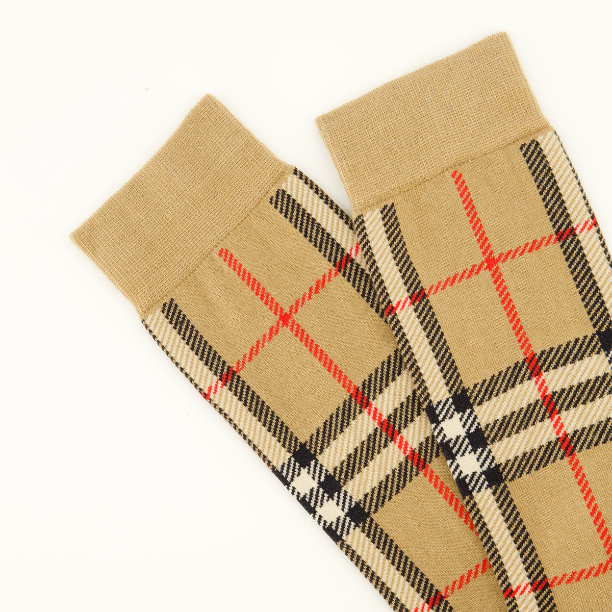 Sous-vêtements et homewear チェックパターンソックス Burberry Beige Unisexe