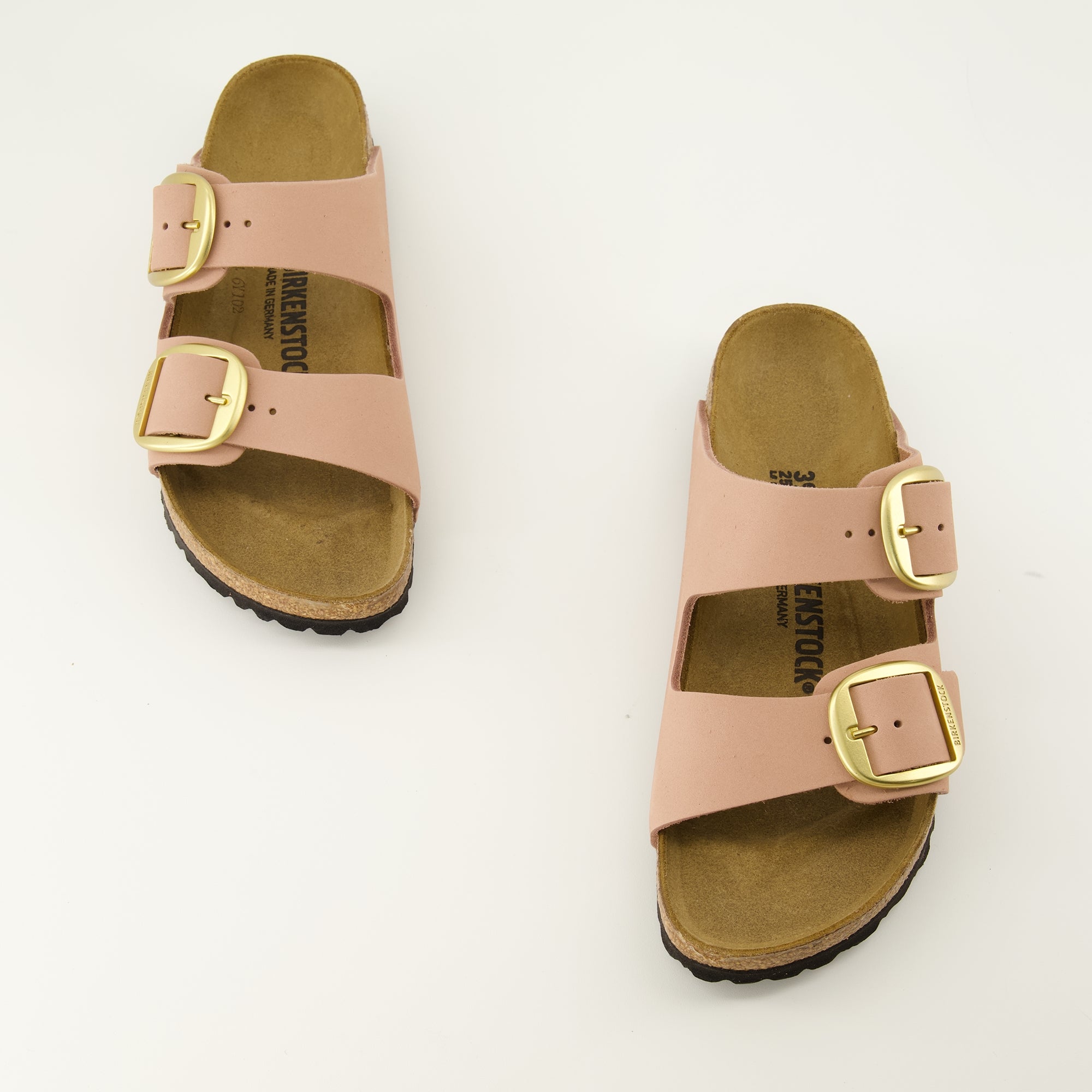 Chaussures ouvertes 아리조나 빅 버클 샌들 핑크 Birkenstock Rose Femme