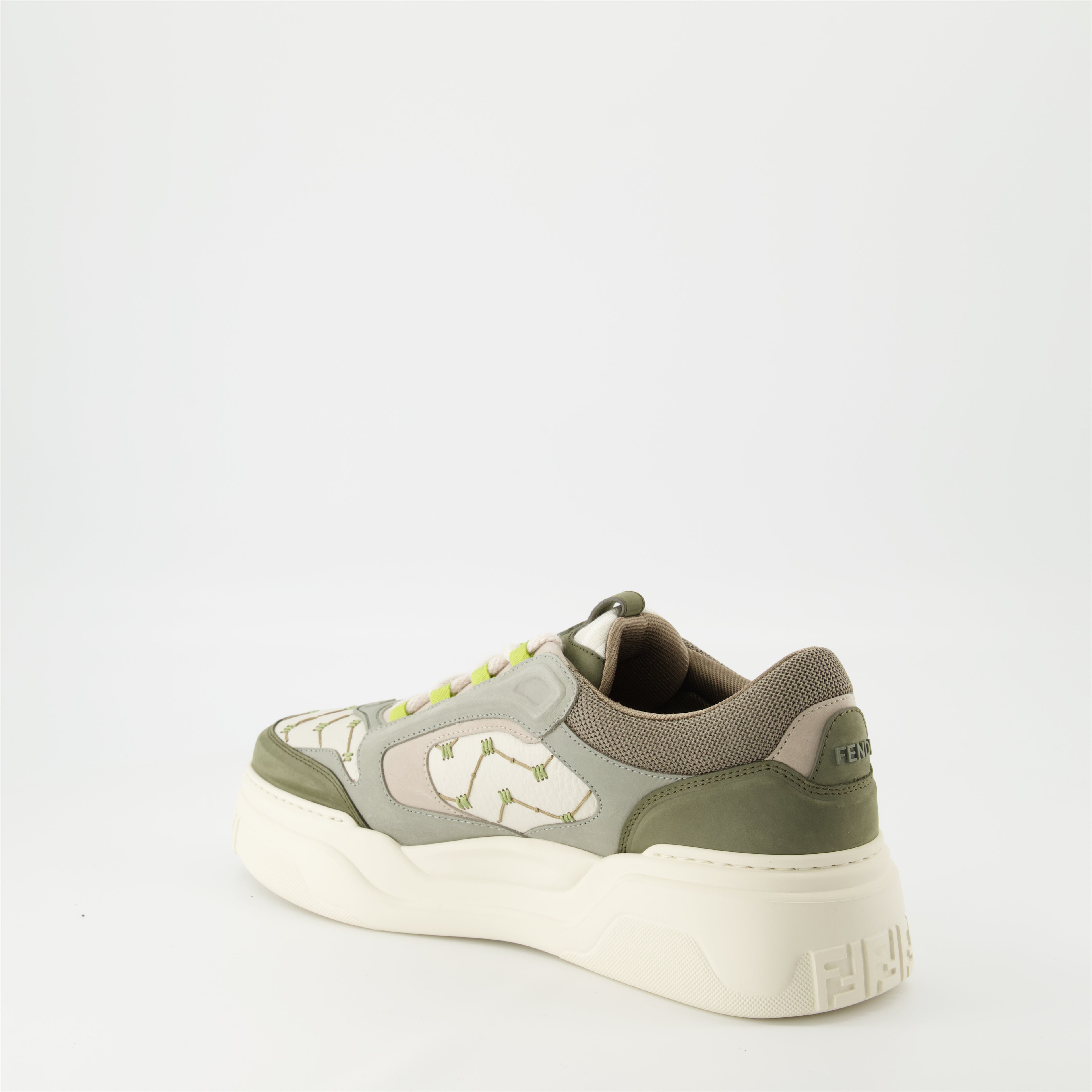 Sneakers Fendi Force Sneakers Fendi Khaki Homme