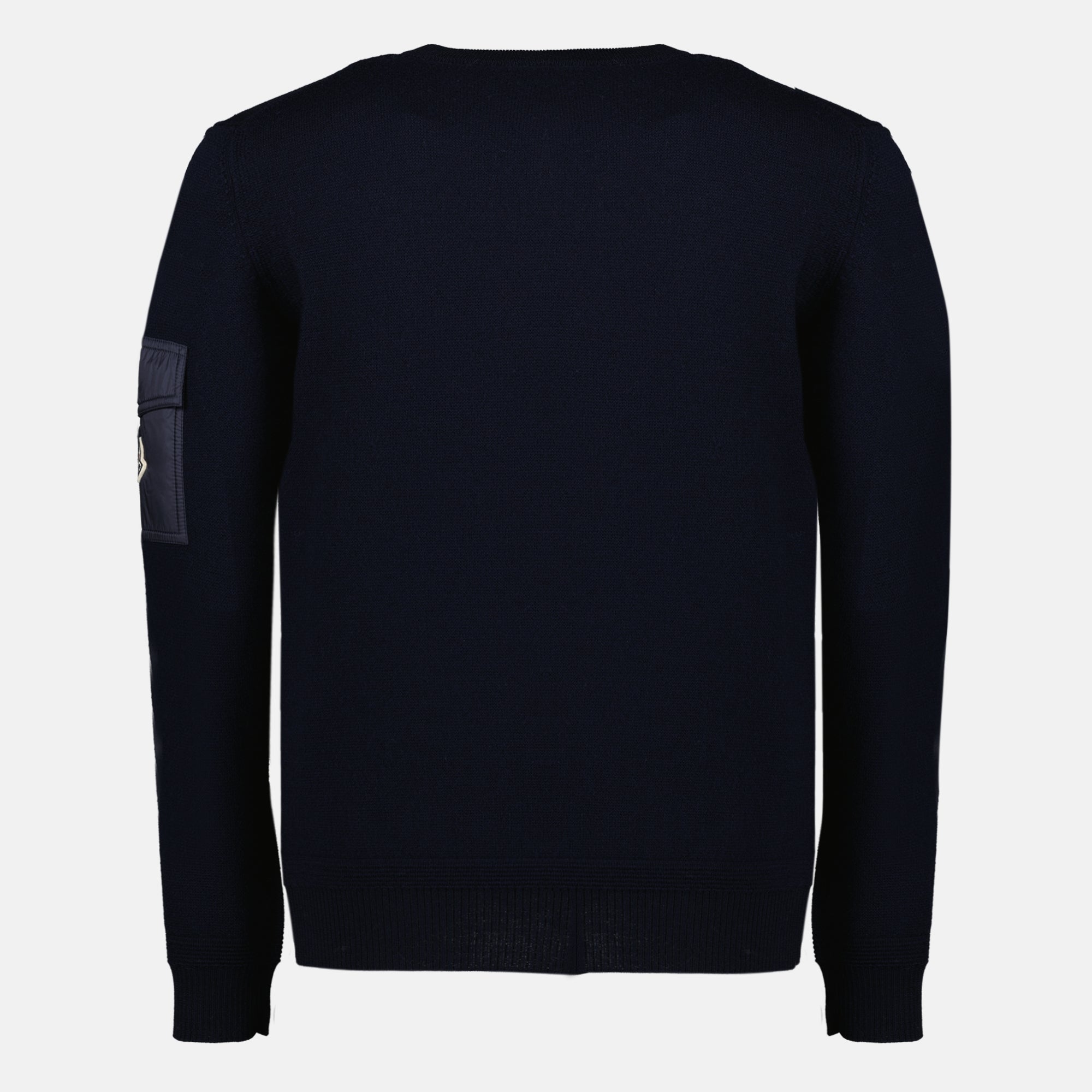 Maille ネイビーブルーウールセーター Moncler Bleu foncé Homme