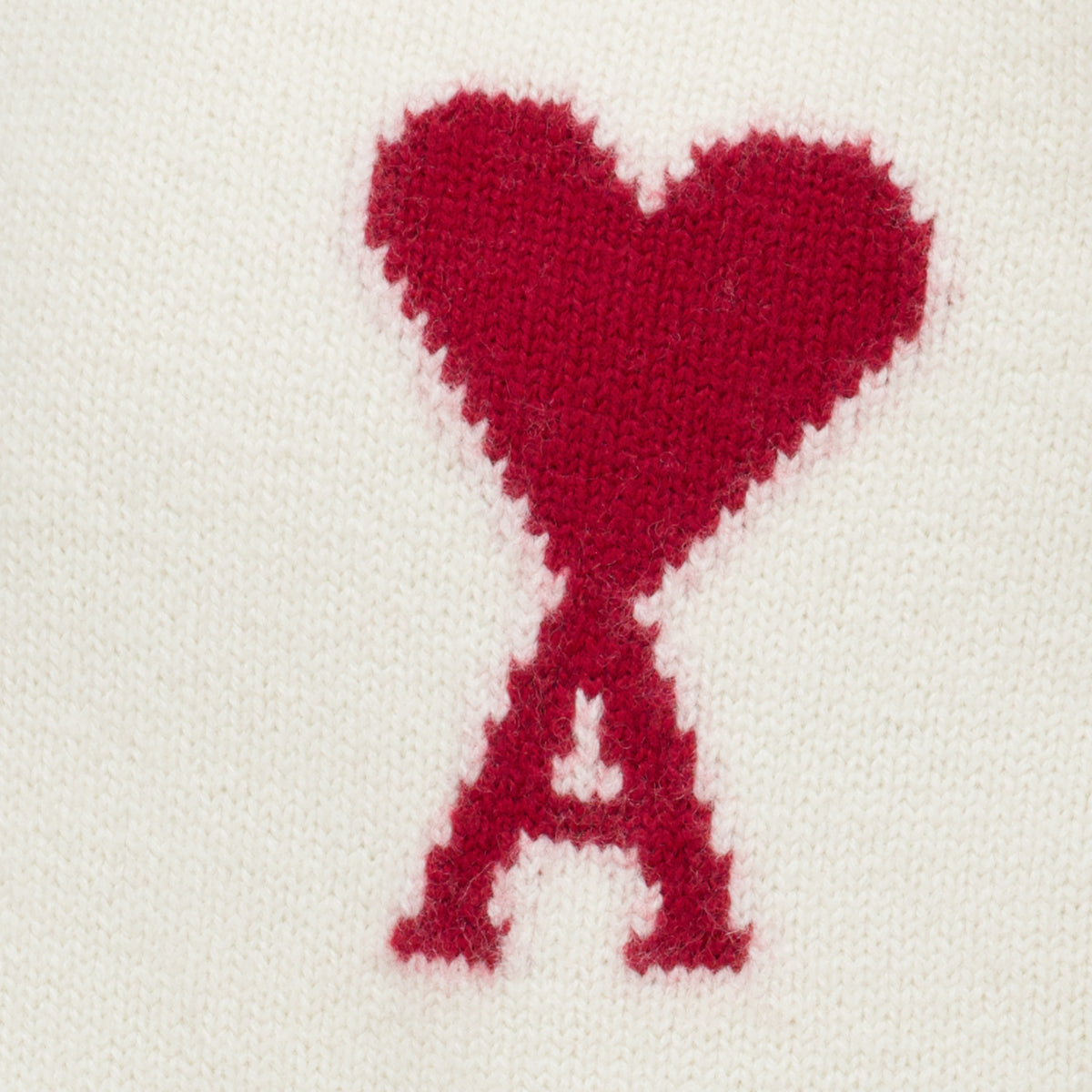 Maille Pull col roulé AMI de coeur blanc Ami PARIS Blanc Unisexe