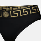 Beachwear Bas de bikini Medusa Greca Versace Noir Femme