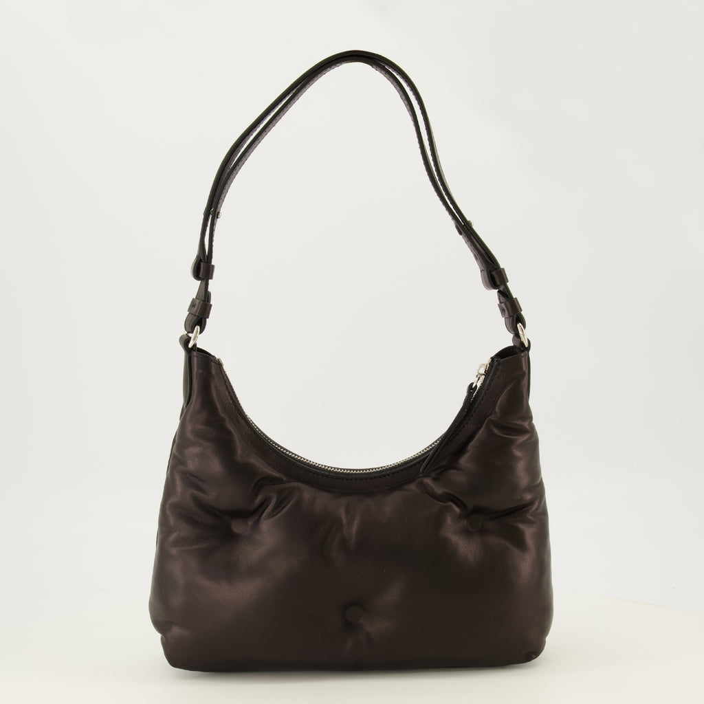 Sacs à main et épaule 글램 슬램 호보 백 블랙 스몰 Mm6 Noir Femme