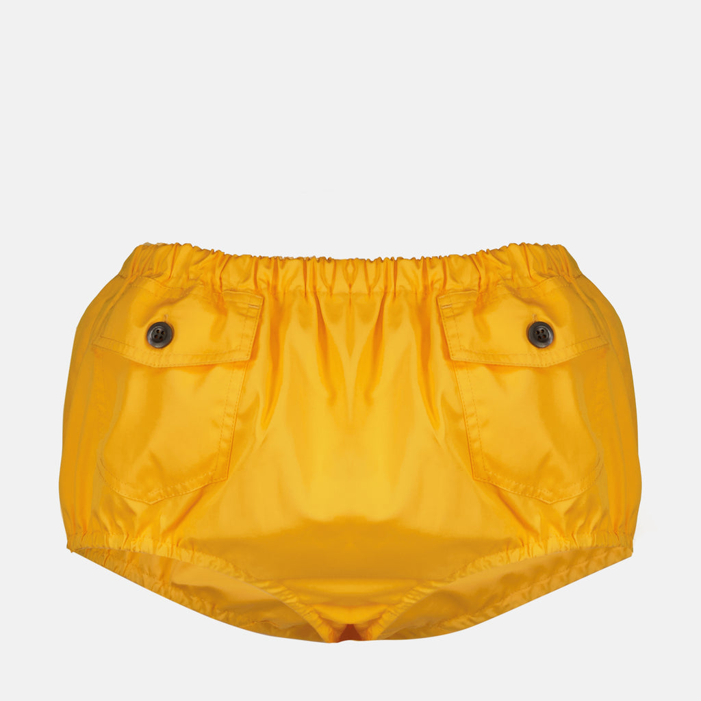 Shorts Calças Curtas Laranja em Algodão Prada Orange Femme