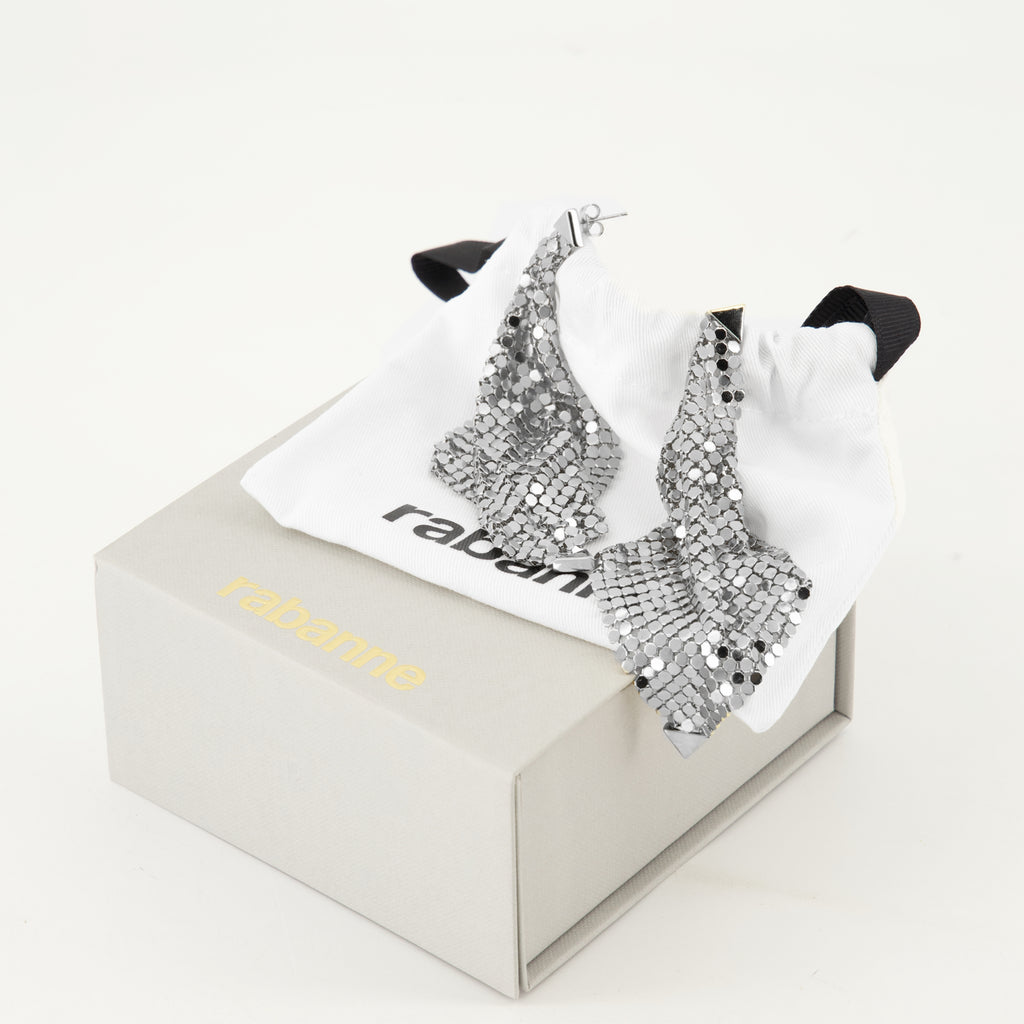 Bijoux Boucles d'oreilles Pixel Rabanne Argenté Femme