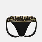 Underwear and homewear Jockstrap Medusa Greca Versace Blue Homme