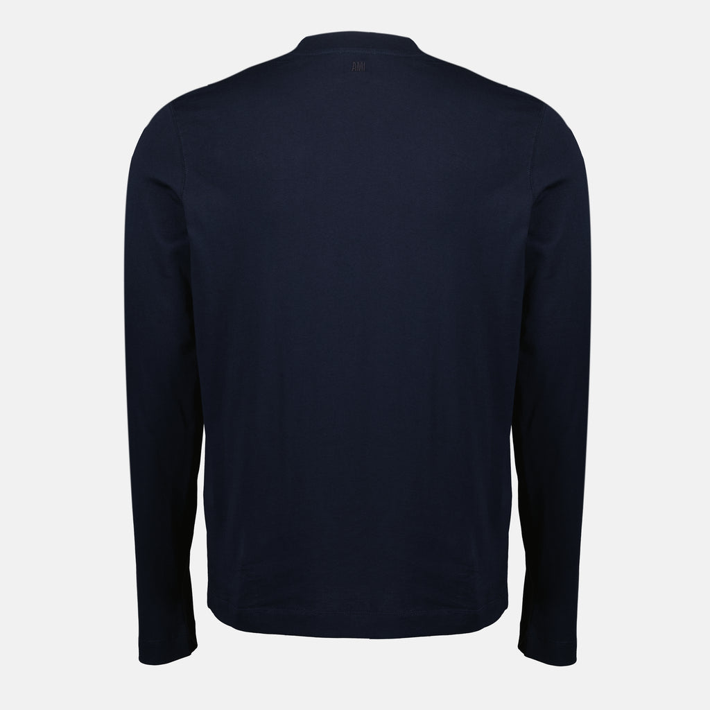 Image de l'article T-shirt manches longues Ami de coeur de la marque Ami PARIS pour Unisex - Saison Automne-Hiver 2025 - Vue détaillée_2