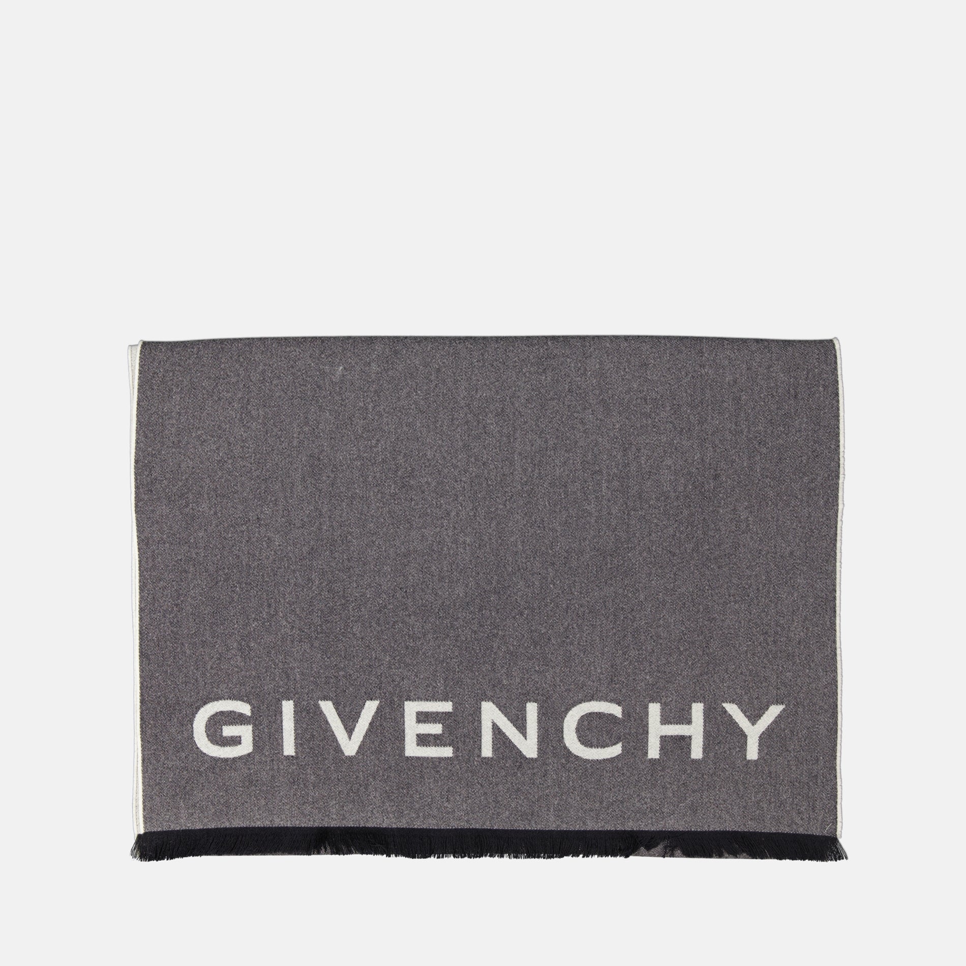 Scarves and gloves 4G Wool Scarf Givenchy Gray Femme