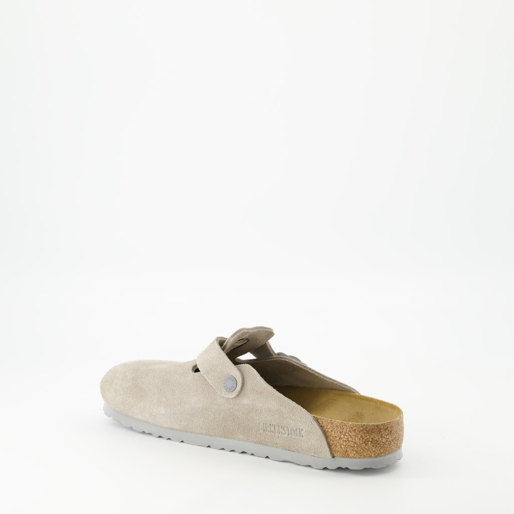 Chaussures ouvertes Mules Boston Birkenstock Beige Homme
