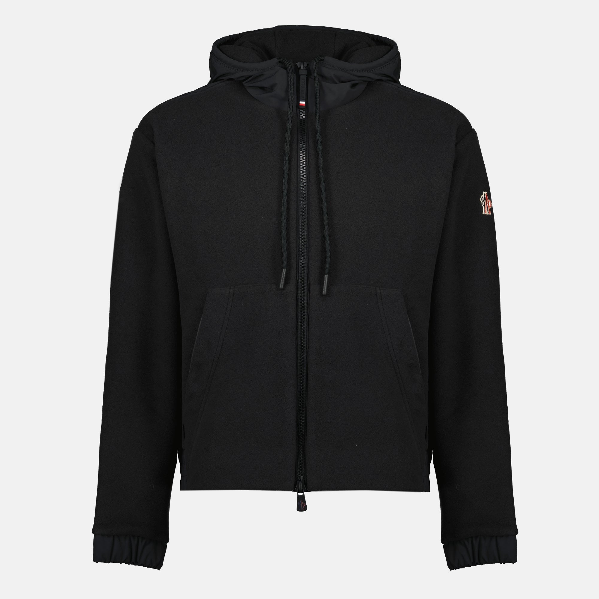 Image de l'article Cardigan zippé en Polartec® noir de la marque Moncler Grenoble pour Homme - Saison Automne-Hiver 2025 - Vue de Face
