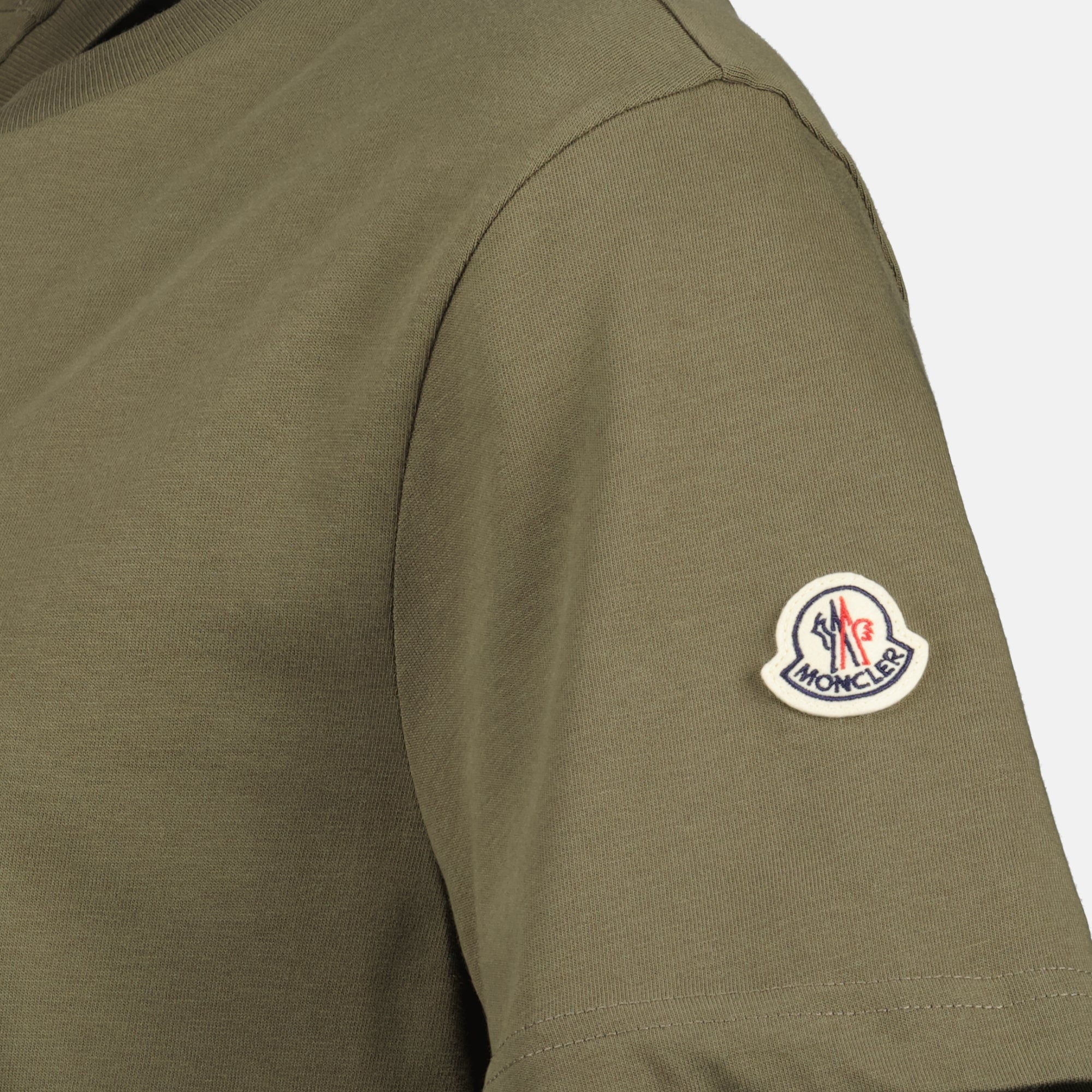 T-Shirts Monogram T-Shirt Moncler Khaki Herren