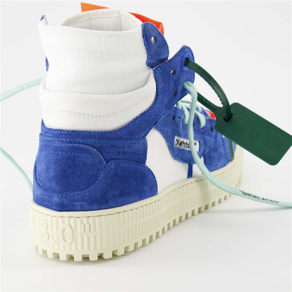 Sneaker OMIA065F22LEA002 0145 white blue Off-White Blau Homme