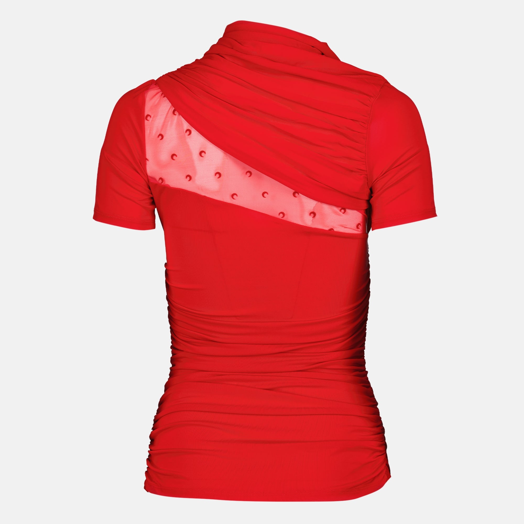Tops Top in Jersey Rosso Drappeggiato Marine Serre Rouge Femme