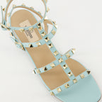 Offene schuhe Rockstud Sandalen Valentino Garavani Blau Femme
