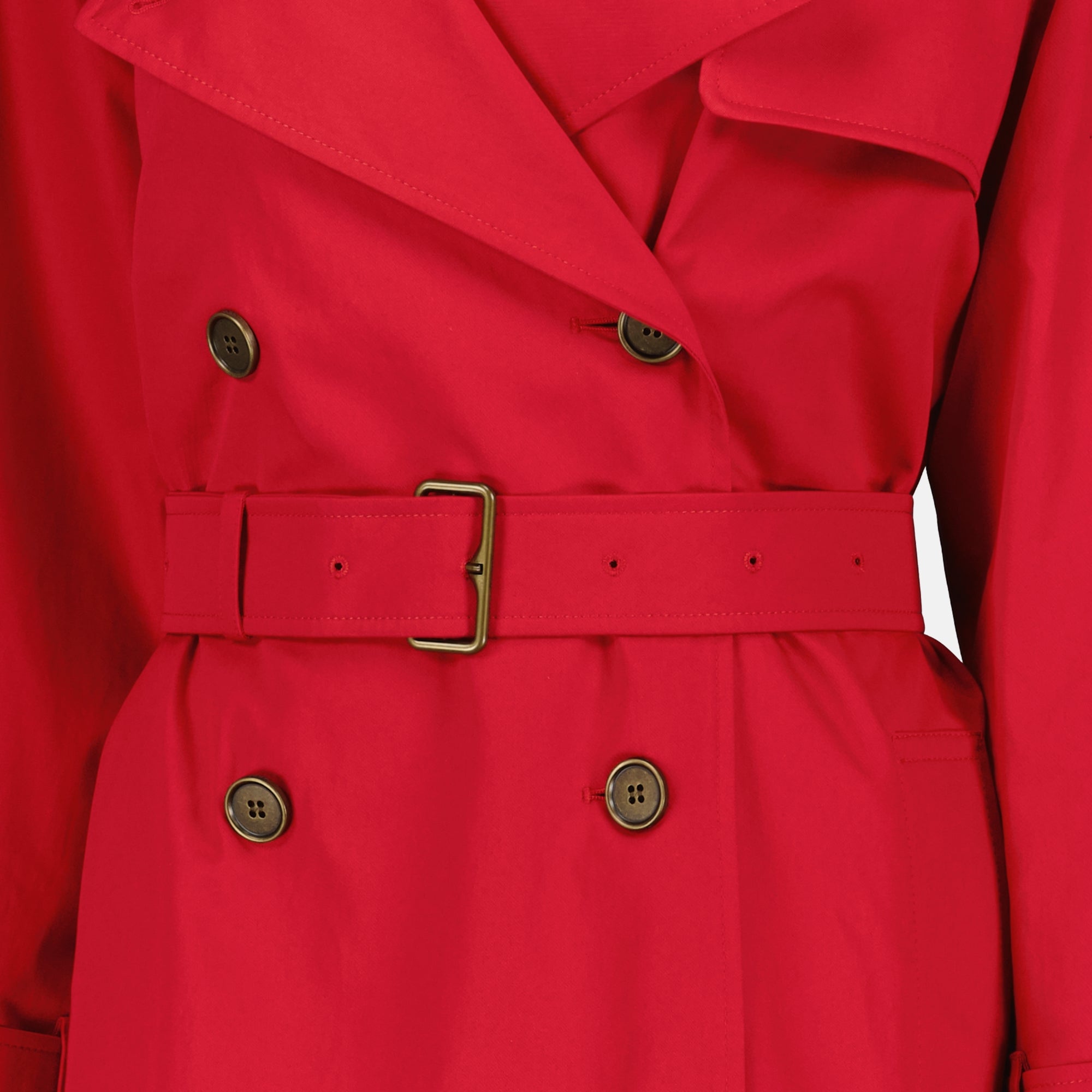 Manteaux Trench Castleford Burberry Rouge Femme