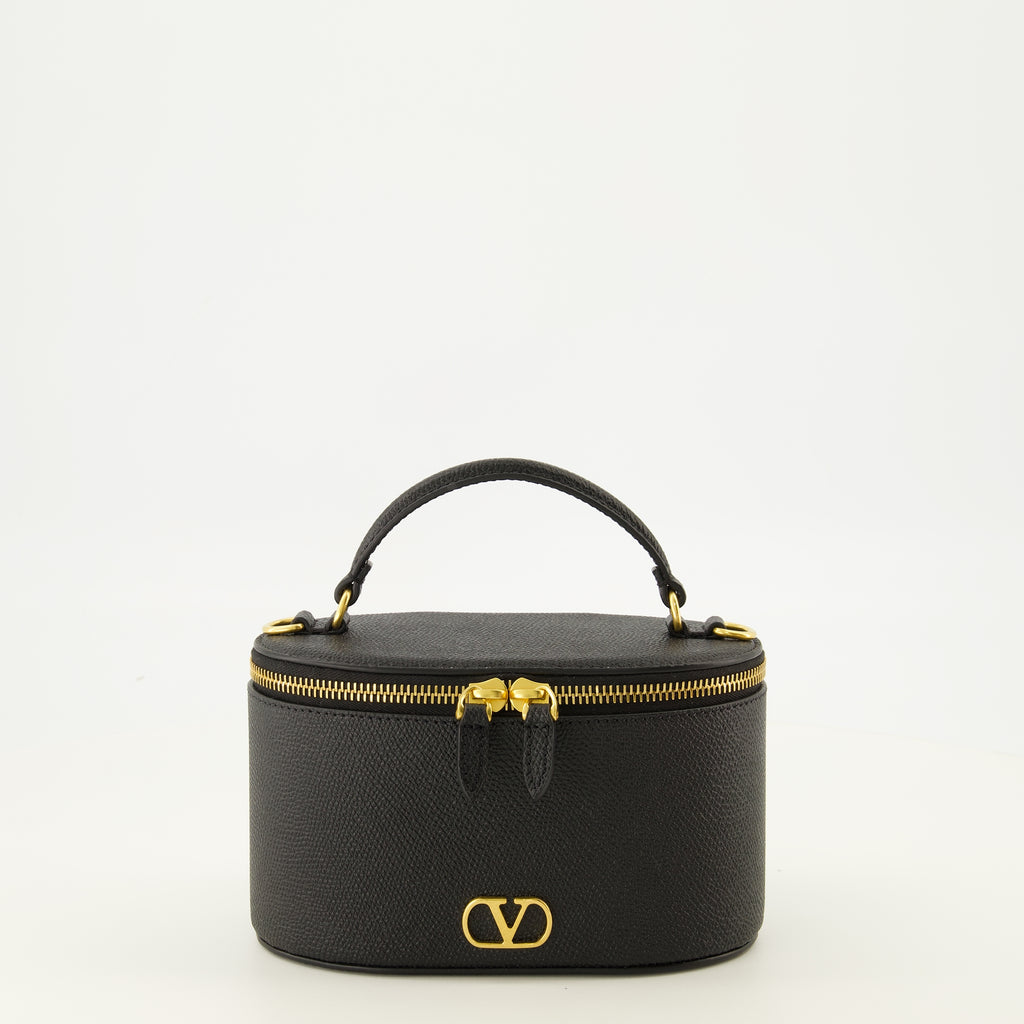 Pochettes Mini sac Vanity Case en cuir noir Valentino Garavani Noir Femme