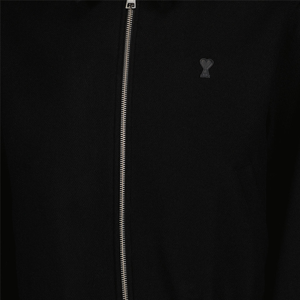 Jackets Blouson en laine Ami PARIS Black Homme