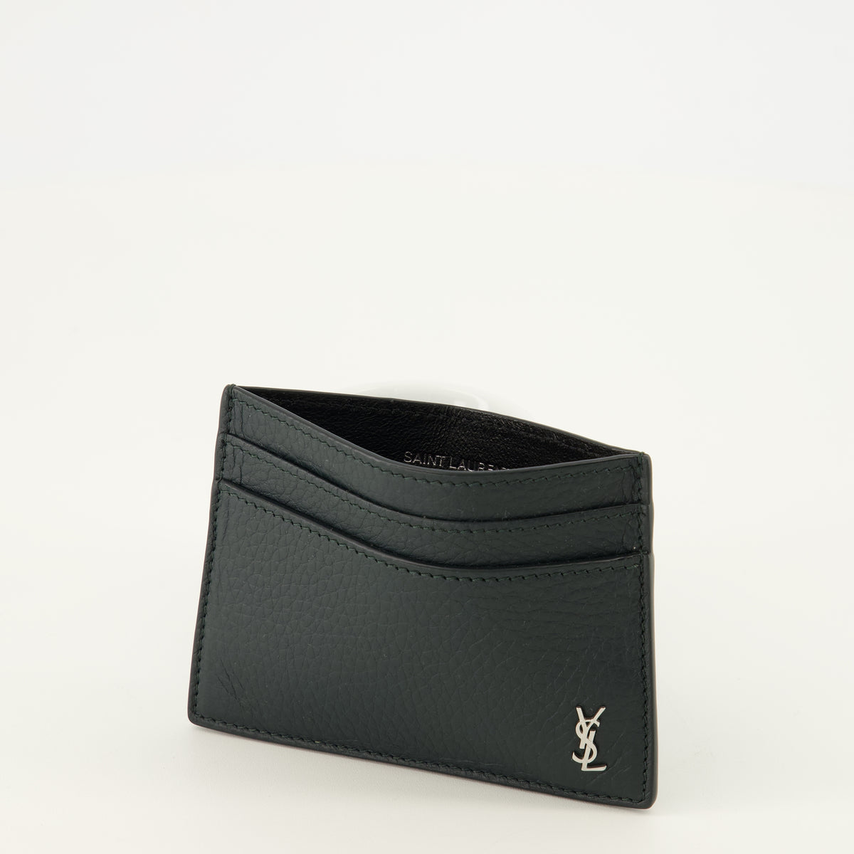 Petite maroquinerie 타이니 카산드르 어두운 녹색 카드 홀더 Saint Laurent Noir Homme