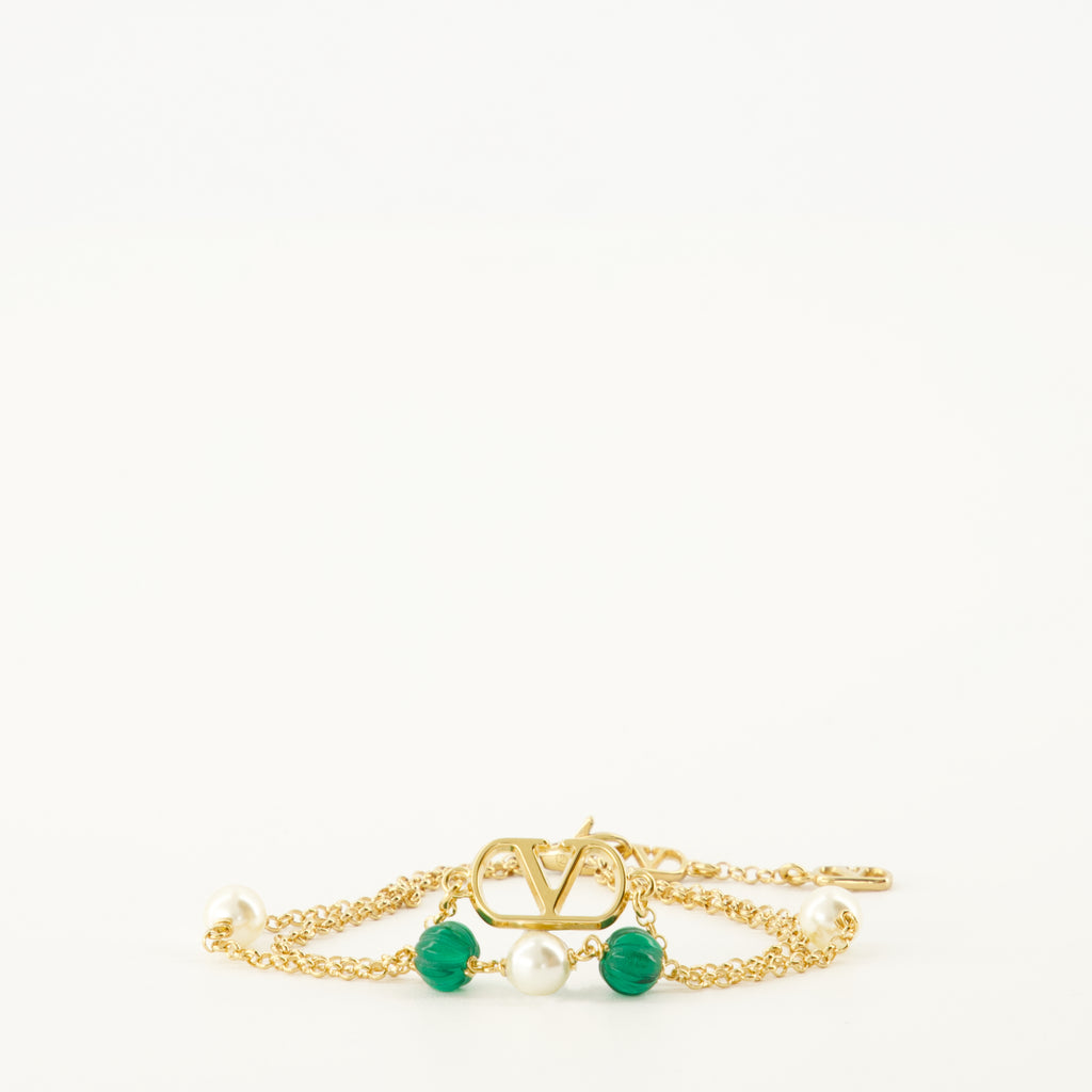 Immagine del bracciale VLogo del marchio Valentino Garavani per Donna - Stagione Autunno-Inverno 2025 - Vista Frontale