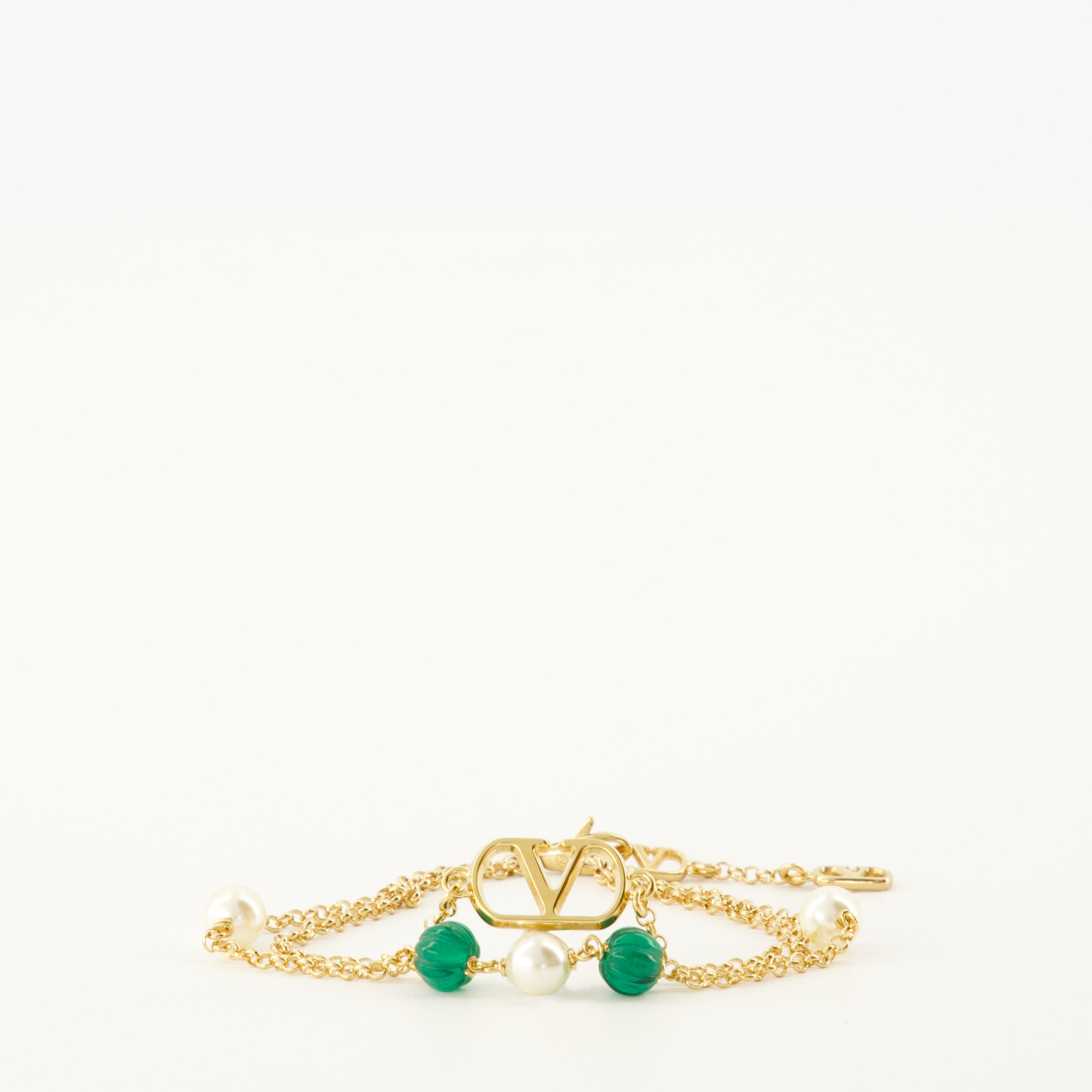 Bild des VLogo-Armbands von Valentino Garavani für Frauen - Herbst-Winter 2025 - Vorderansicht