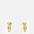 Image de l'article Boucles d'oreilles XL Link bicolore de la marque Rabanne pour Femme - Saison Printemps-Été 2026 - Vue de Dos