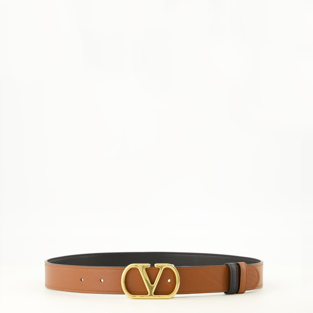 Ceintures Wendbarer VLogo Gürtel Braun Valentino Garavani Marron Femme