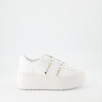 Sneaker Rockstud Plattform Sneakers Valentino Garavani Weiß Femme
