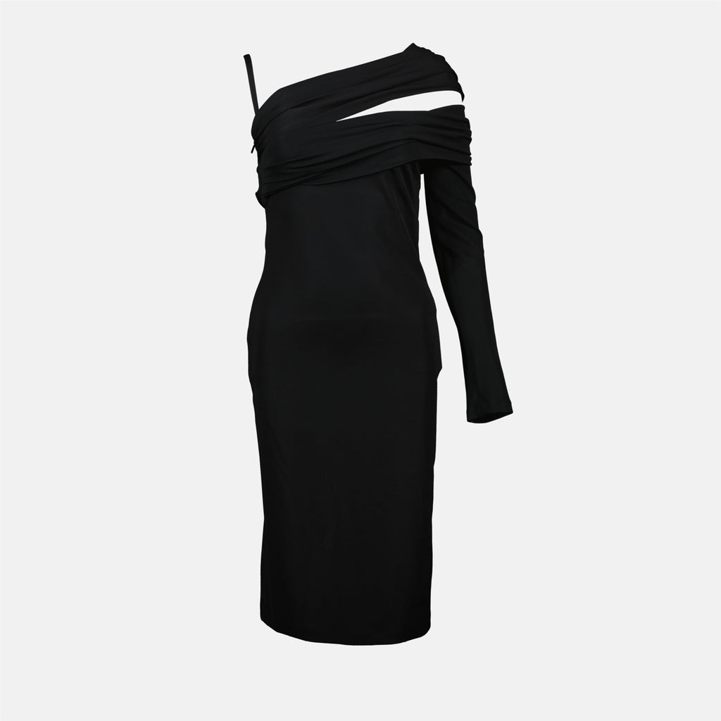 Black Asymmetrical Dress Versace - Women myCompaero Black Asymmetrical Dress Versace - Women myCompaero