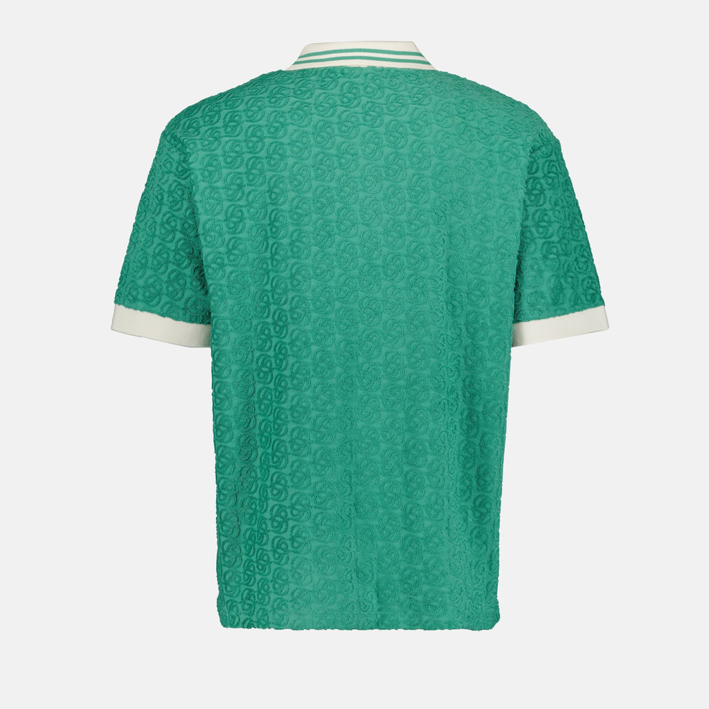 Polos Polo Monogramme MC Drole De Monsieur Vert Homme
