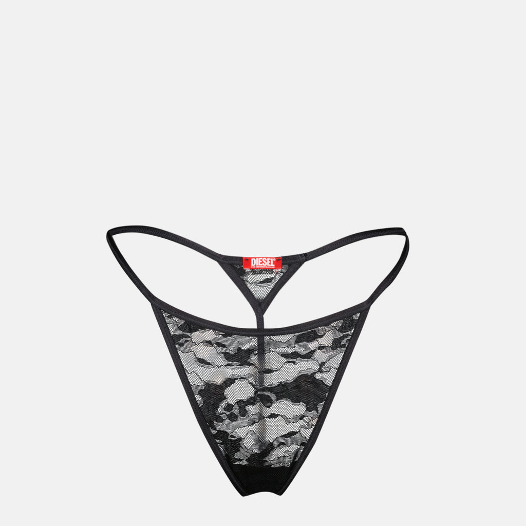 Image de l'article String Stacy-UTLT en dentelle noire de la marque Diesel pour Femme - Saison Printemps-Été 2026 - Vue de Face