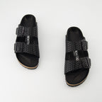 Chaussures ouvertes Arizona Rivet Sandals Birkenstock Noir Homme